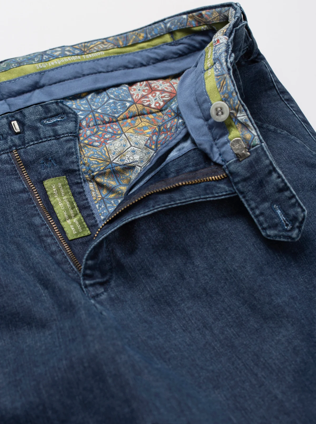 Meyer Slim Fit Super Stretch Denim Jeans - 4122S Oslo 18 Dark Stone