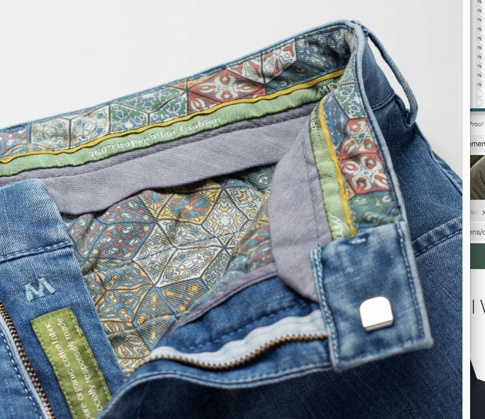 Meyer Slim Fit Super Stretch Denim Jeans - 4122S Dublin. 16 Light Blue