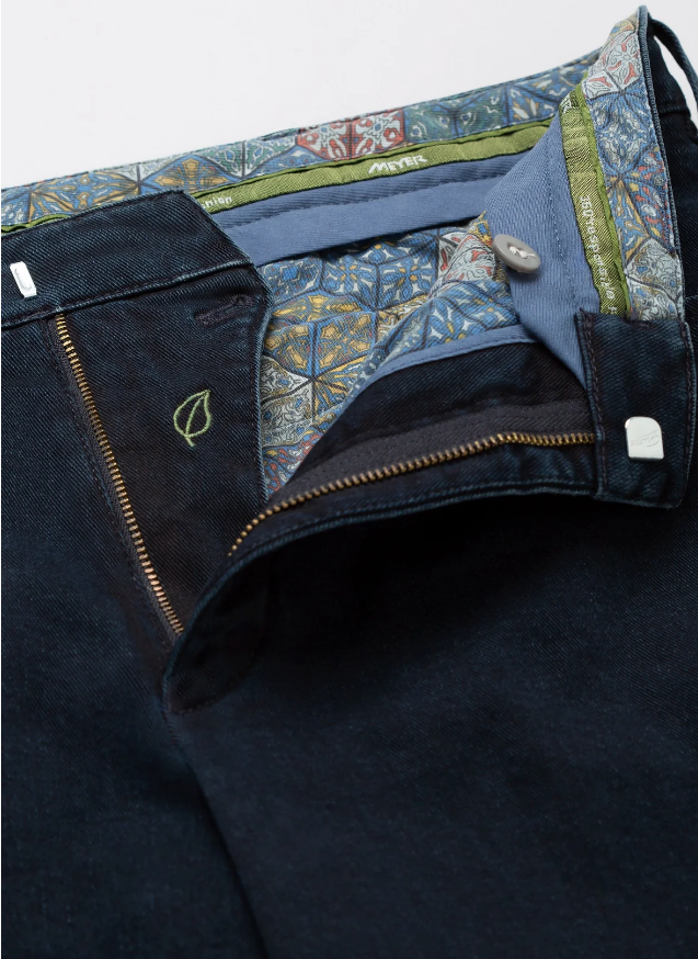 Meyer Slim Fit Super Stretch Denim Jeans - 4558S Dublin 18 Blue Black