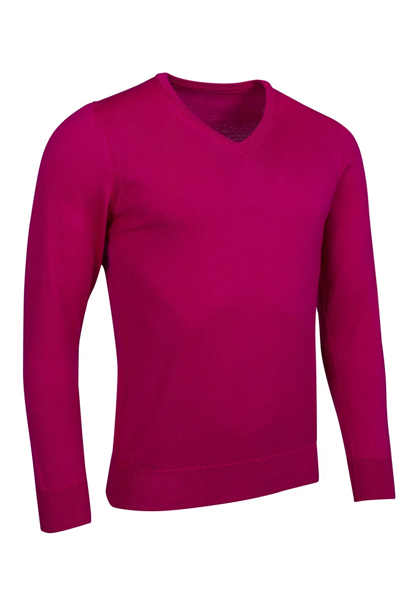 Mens V Neck Merino Wool Lightweight Wilkie Sweater