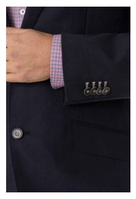 Gurteen Isla Navy Linen Cotton Jacket