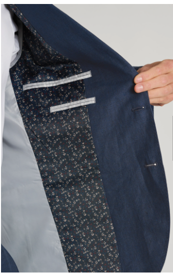 Navy Linen Jacket 54028