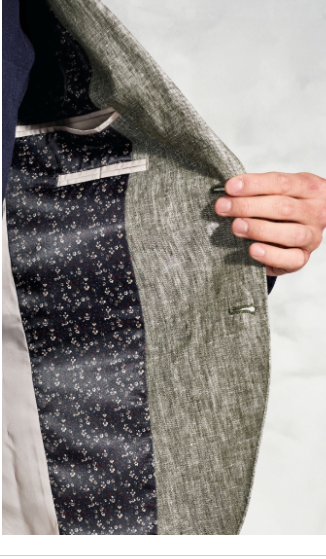 Khaki Linen Jacket 54028
