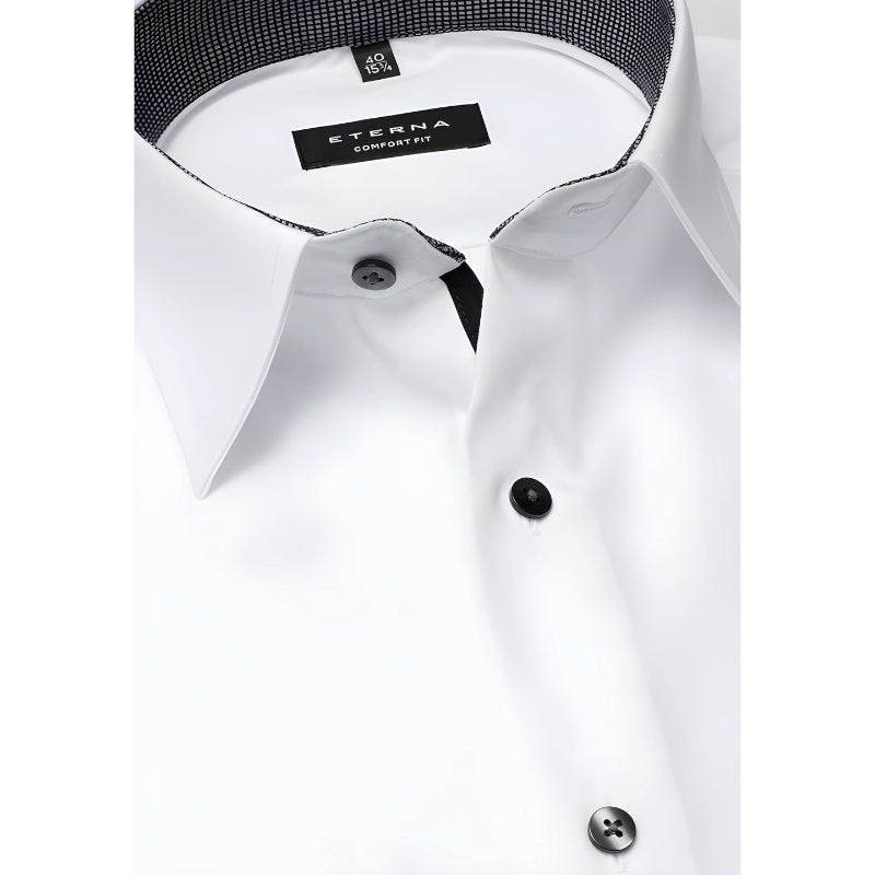 Buy Plain White Shirt Eterna Plain Shirts With Trim Detail For Sale