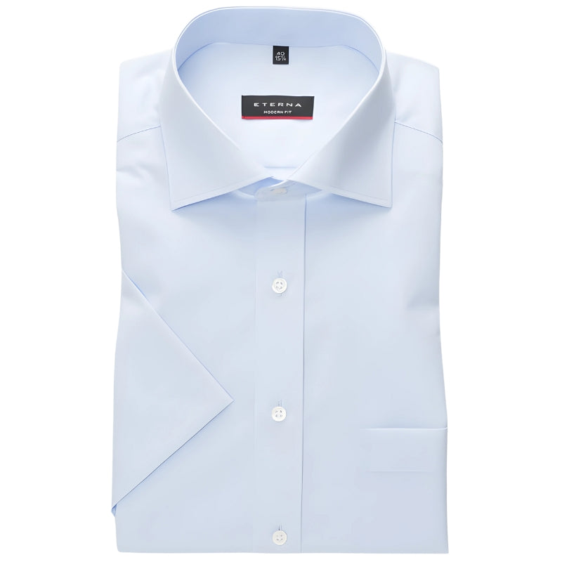 Half Sleeve Shirt For Men | Light Blue Mens Half Sleeve Shirt | 1100 X19K Eterna 10 Light Blue