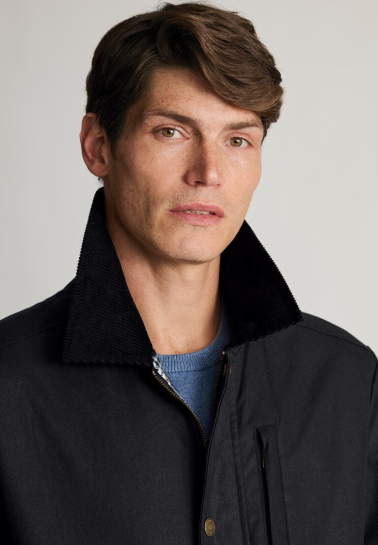 Tunstall Black Wax Cotton Jacket