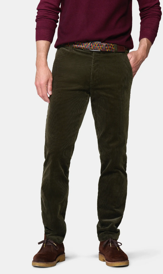 MEYER  3708 Roma Stretch Cord Chinos Available in 3 shades.