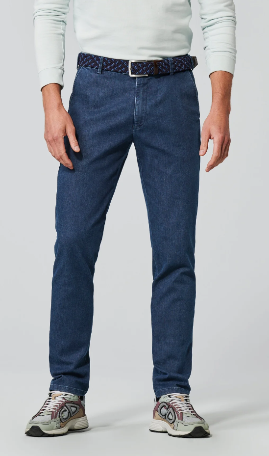 Meyer Slim Fit  Super Stretch Denim Jeans - 4122S Oslo  18 Dark Stone
