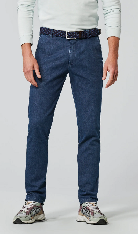 Meyer Slim Fit  Super Stretch Denim Jeans - 4122S Oslo  18 Dark Stone