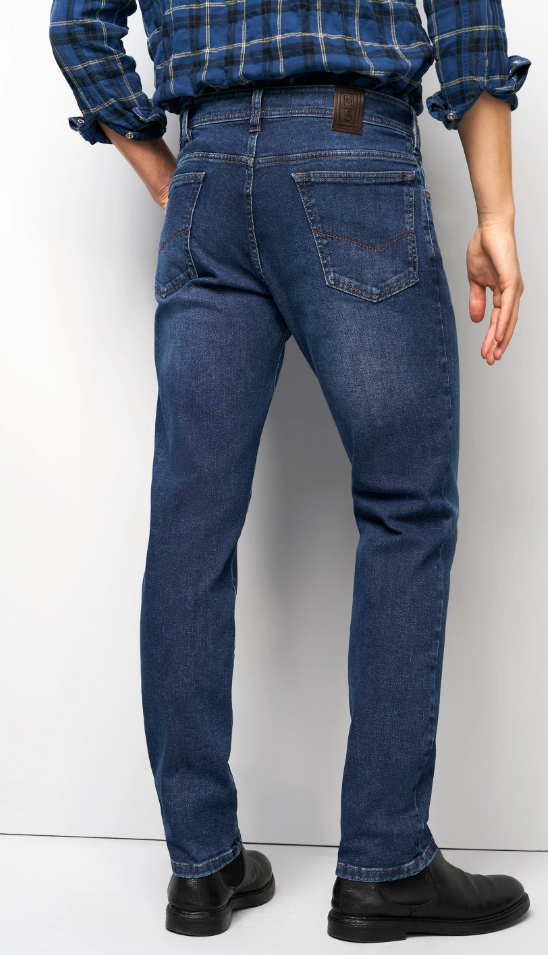Meyer M5 Super-Stretch Denim Jeans - 6267 Stone Blue