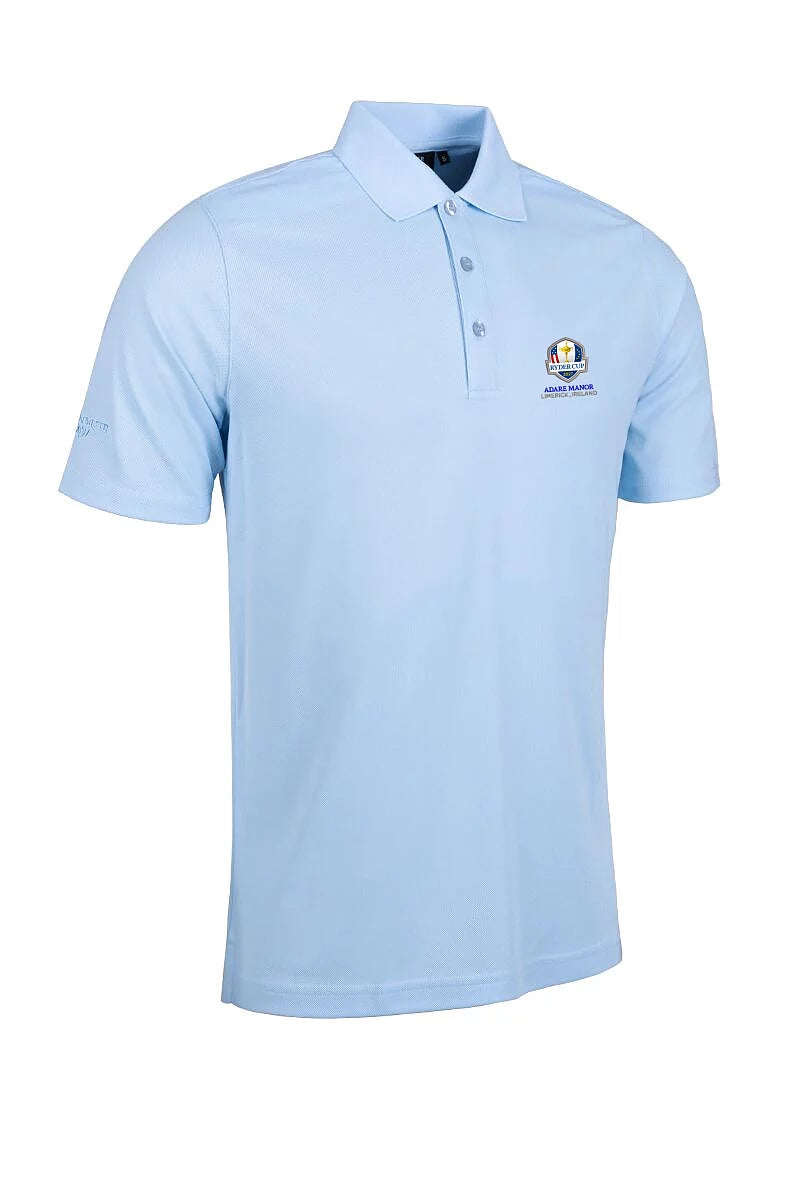 Official Ryder Cup 2027 Mens Performance Pique Golf Polo Shirt