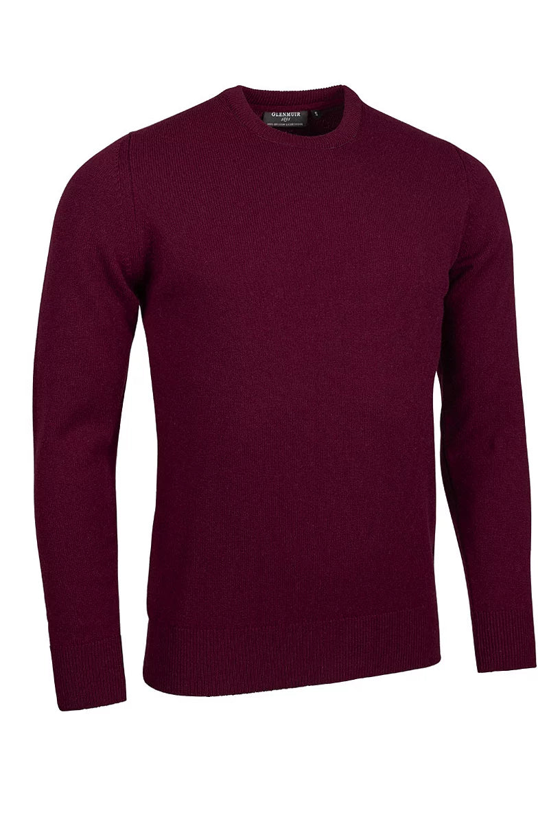 Mens Morar Crew Neck Lambswool Midweight Golf Sweater