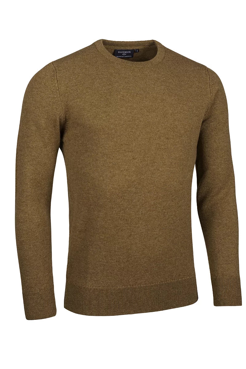 Mens Morar Crew Neck Lambswool Midweight Golf Sweater