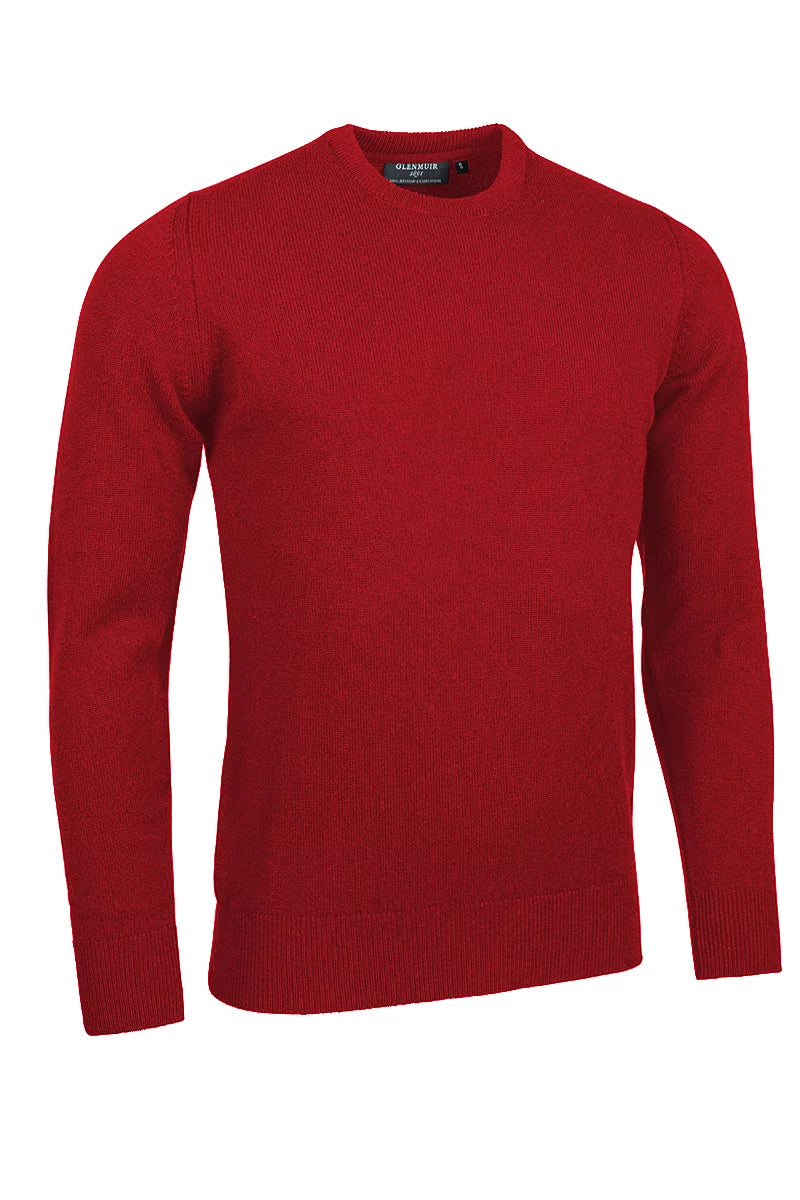 Mens Morar Crew Neck Lambswool Midweight Golf Sweater