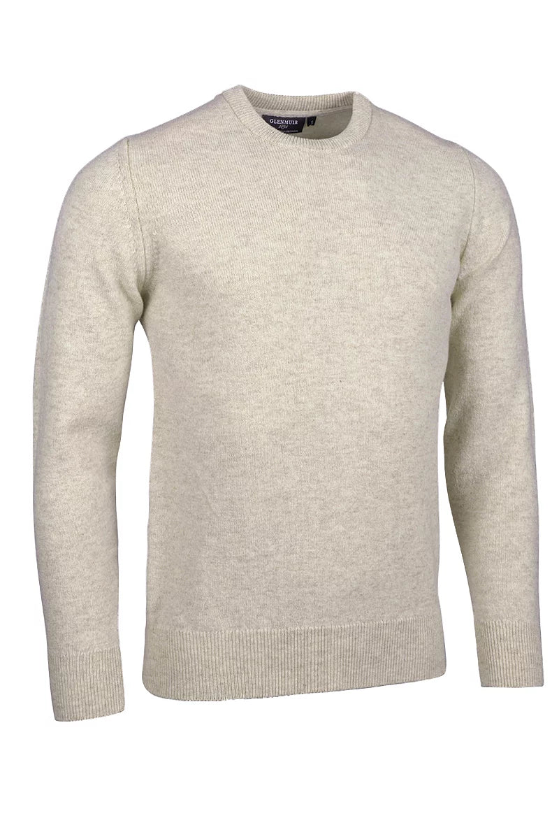 Mens Morar Crew Neck Lambswool Midweight Golf Sweater