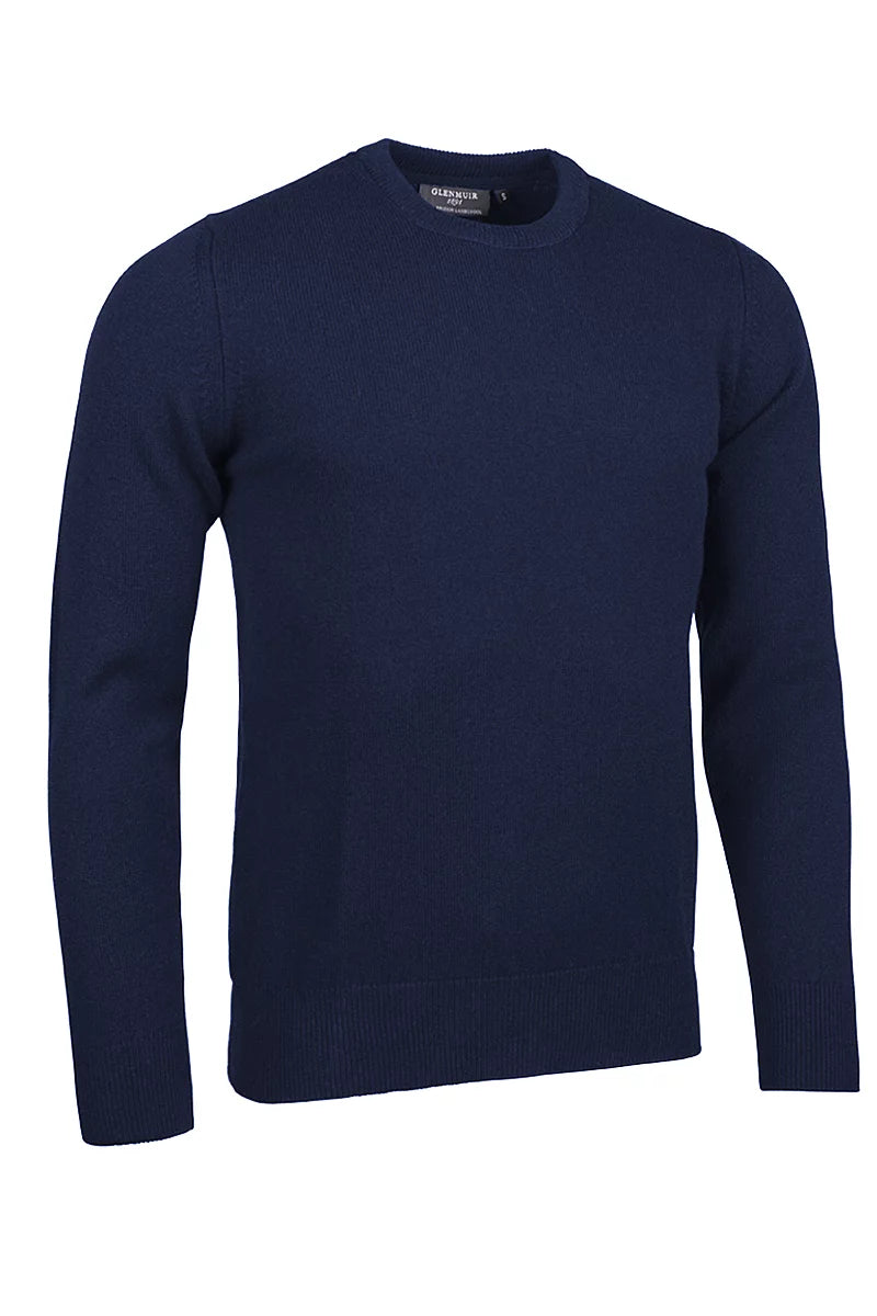 Mens Morar Crew Neck Lambswool Midweight Golf Sweater
