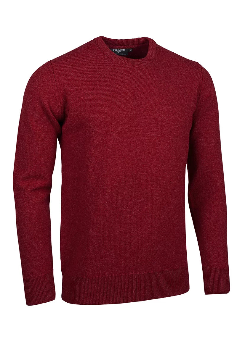 Mens Morar Crew Neck Lambswool Midweight Golf Sweater