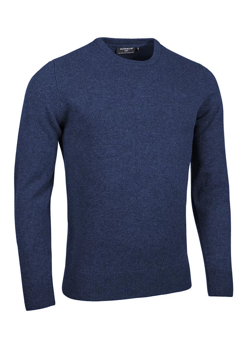 Mens Morar Crew Neck Lambswool Midweight Golf Sweater