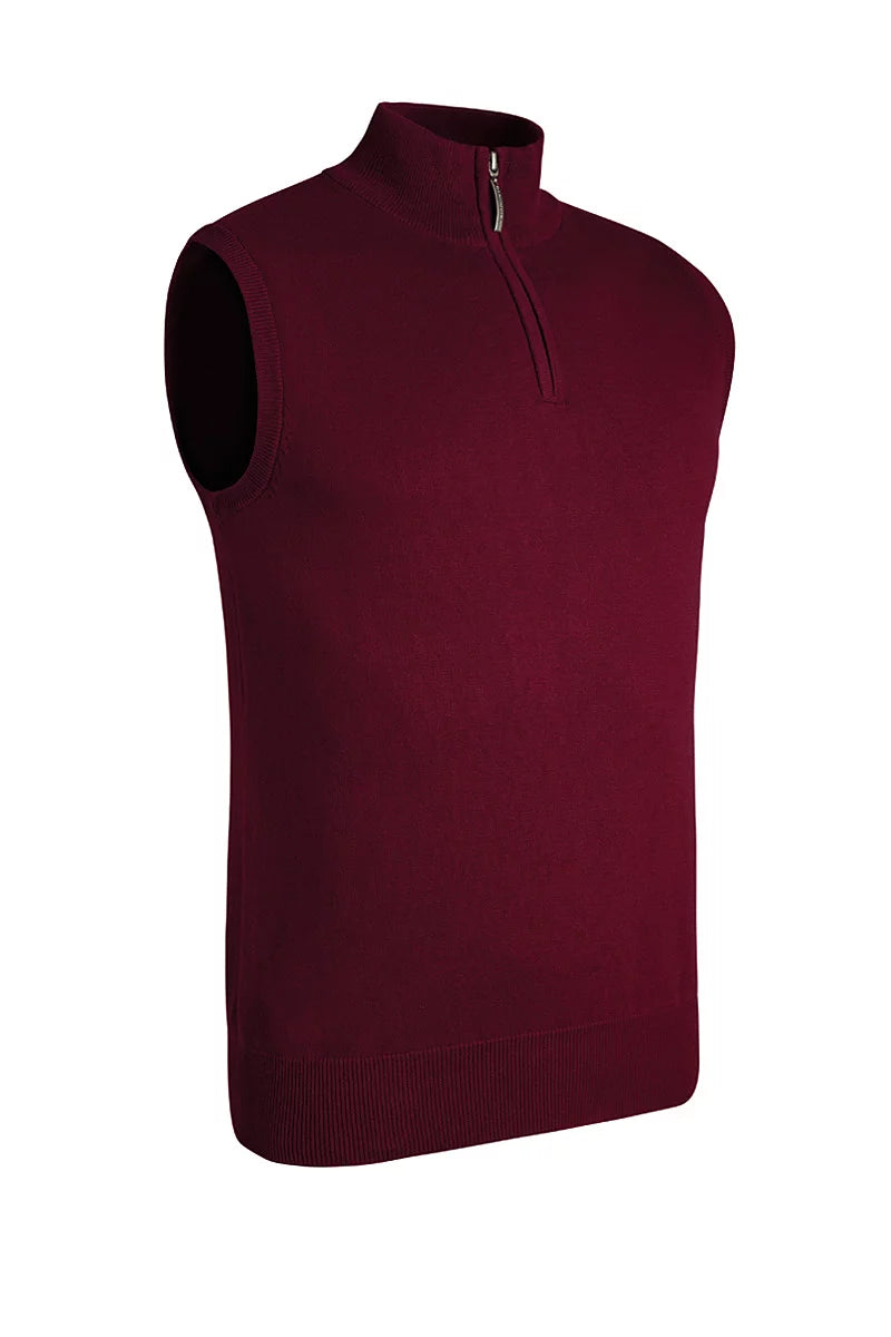 Mens Quarter Zip  Cotton Lightweight Stanley Golf Slipover