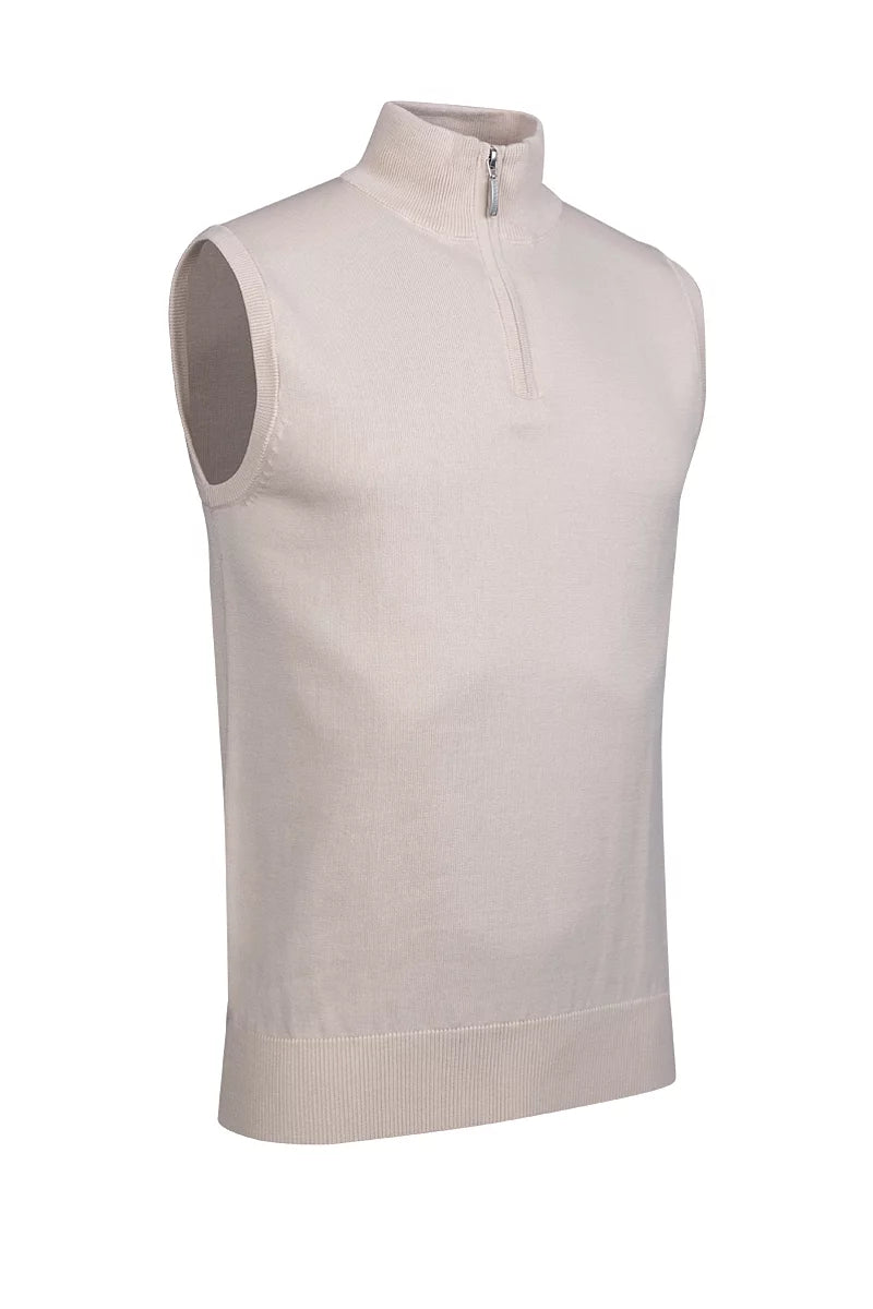 Mens Quarter Zip  Cotton Lightweight Stanley Golf Slipover