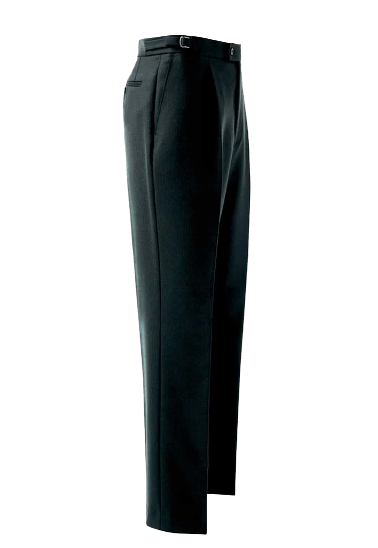 Herringbone Trousers | Mens Herringbone Trouser | Herringbone Wool Trouser | Mens Herringbone Black Trouser