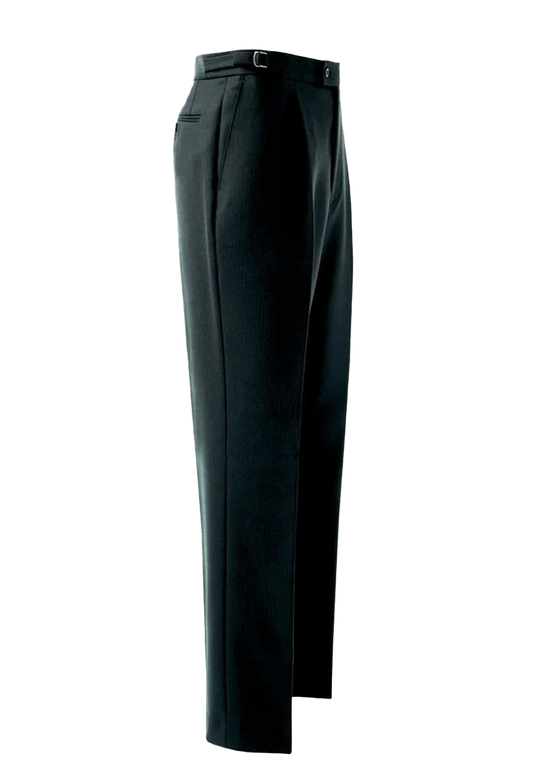 Herringbone Trousers | Mens Herringbone Trouser | Herringbone Wool Trouser | Mens Herringbone Black Trouser