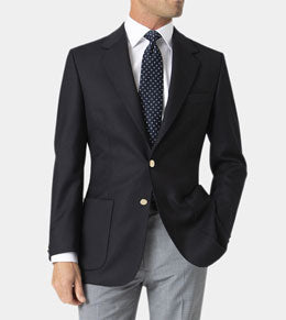 Navy Patch Pocket Blazer | Navy Blazer Patch Pockets | Mens Patch Pocket Blazer | Patch Pocket Blazer | Navy Blue 2 Patch Pockets Blazer