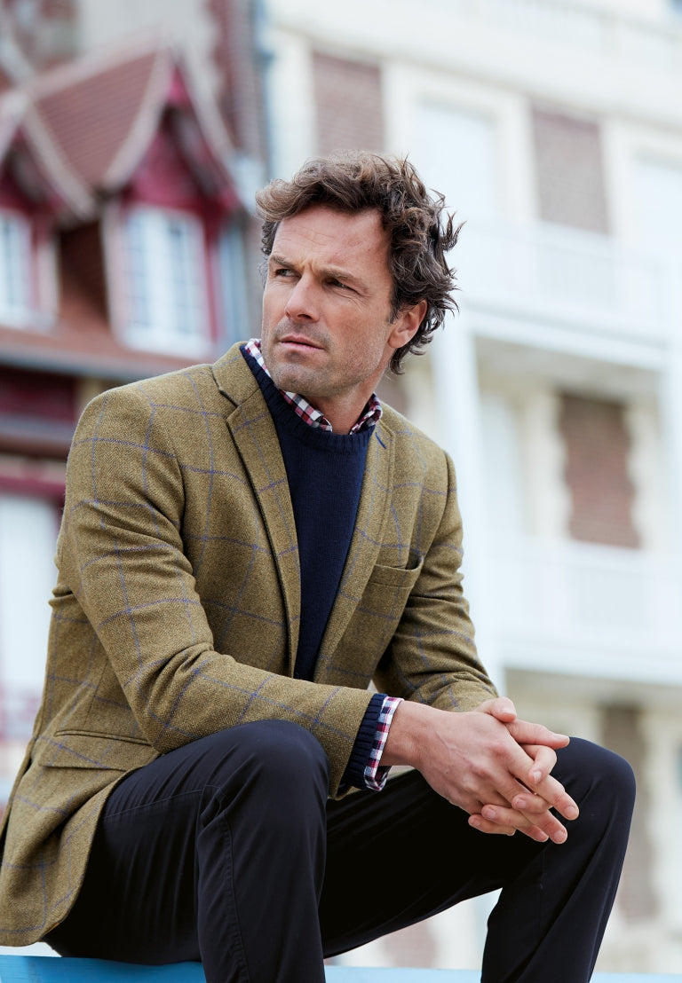 Brook Taverner Breedon Fern Check Wool Jacket | Mens Jacket Sale | Breedom Tweed Jacket | Mens Tweed Jacket Sale | Tweed Jacket