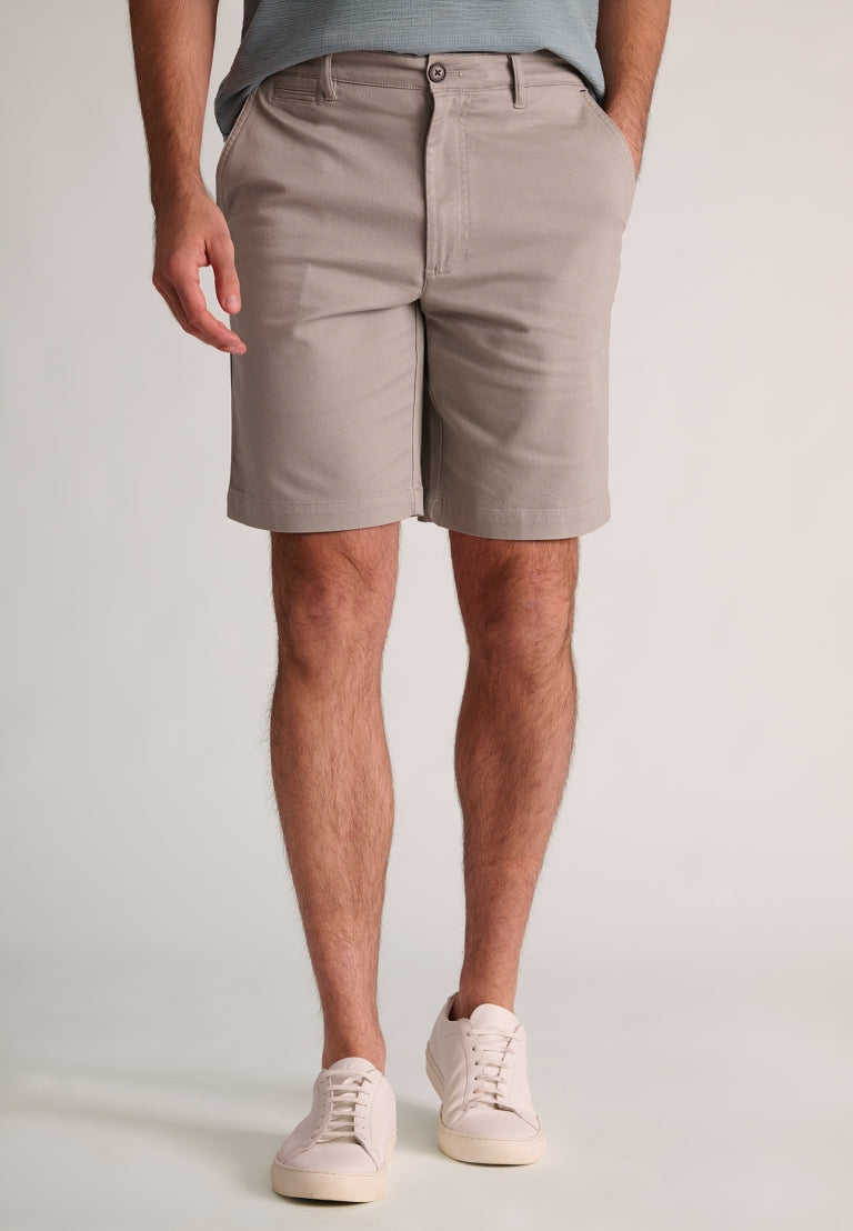 Brosnan Textured Stretch Cotton Regular Fit Chino Shorts