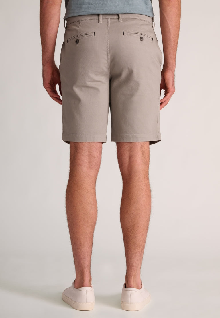 Brosnan Textured Stretch Cotton Regular Fit Chino Shorts