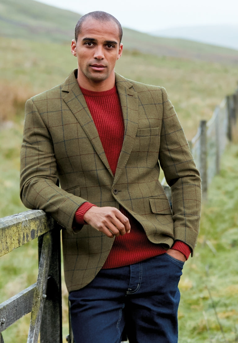 Brook Taverner Haincliffe Check Wool Jacket 3869. Available in two shades