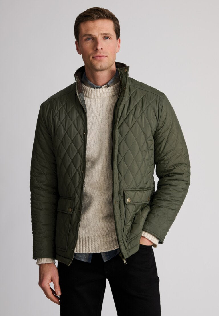 Haydock Navy Quilted Water Repellent Jacket