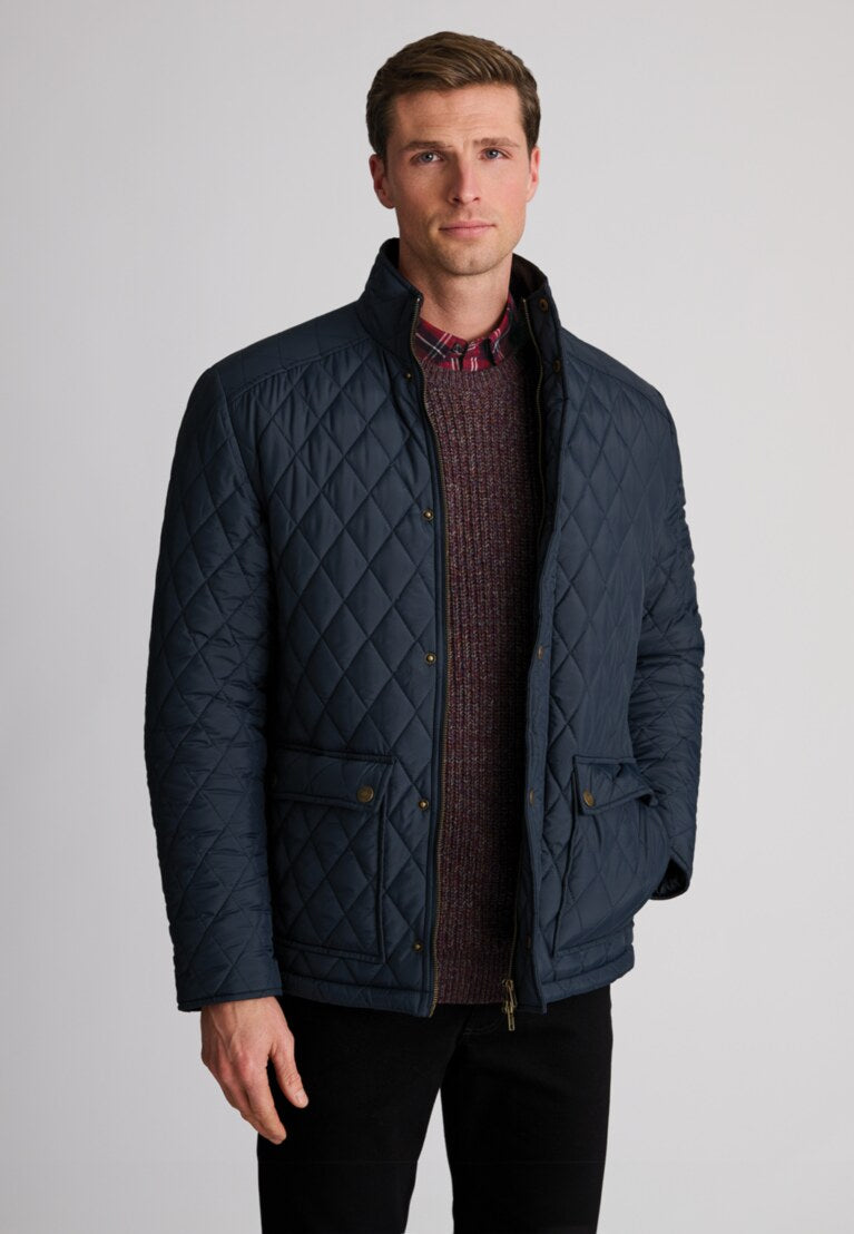 Haydock Navy Quilted Water Repellent Jacket