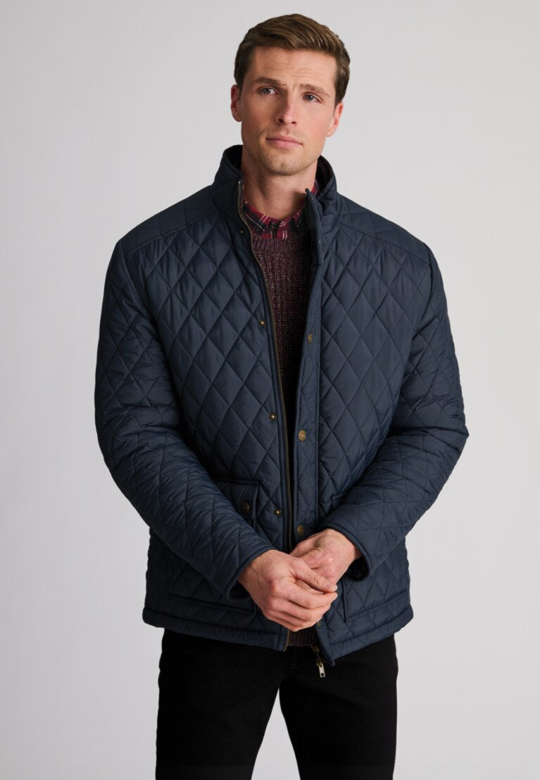 Haydock Navy Quilted Water Repellent Jacket