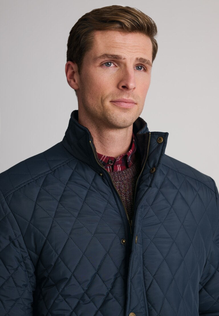 Haydock Navy Quilted Water Repellent Jacket