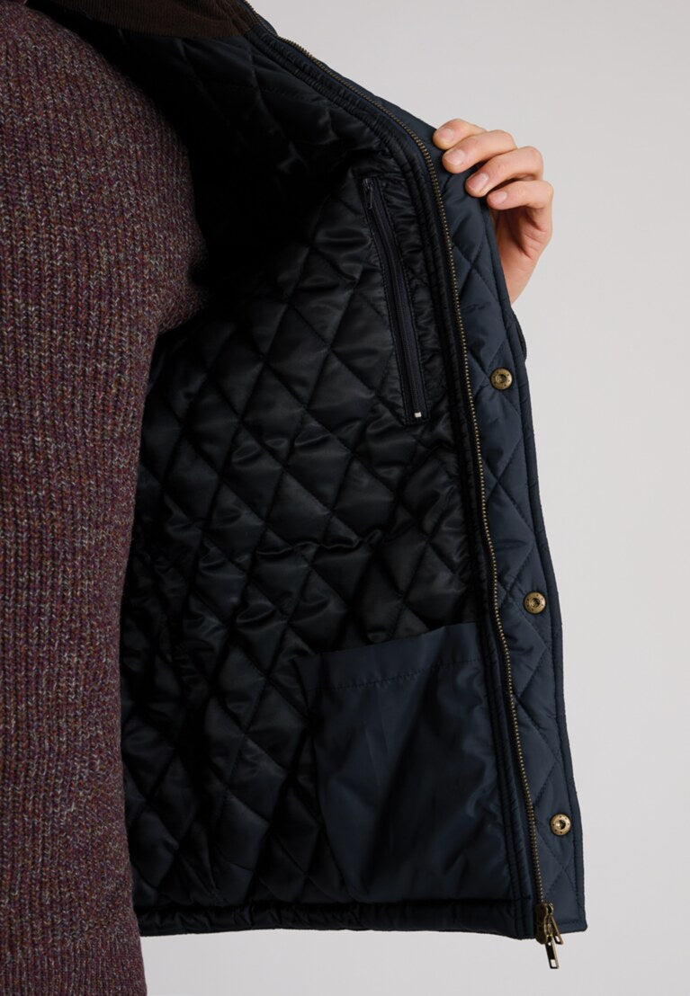 Haydock Navy Quilted Water Repellent Jacket