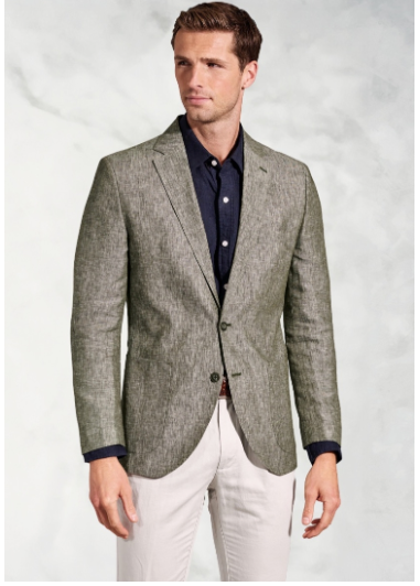 Khaki Linen Jacket 54028