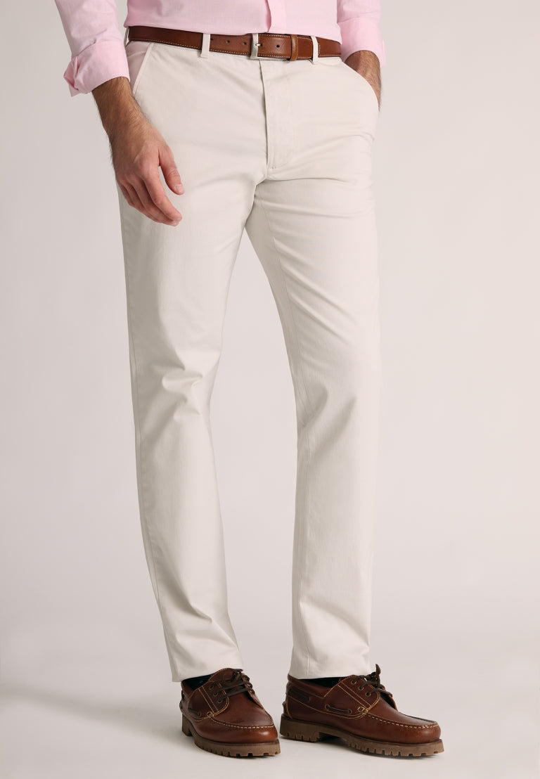 80508 Tailored Fit  Stretch Cotton Chinos. Available in 9 shades.