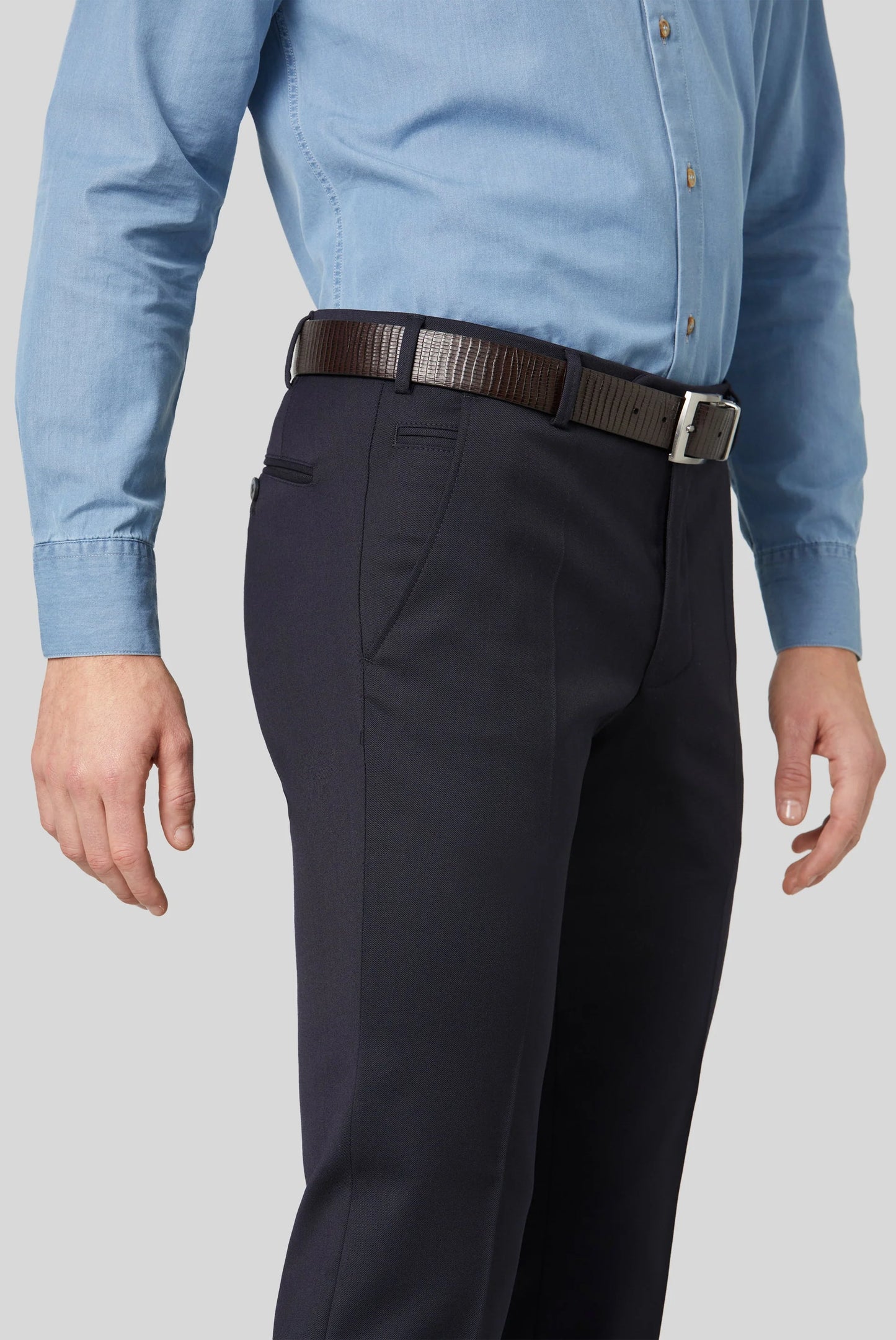 MEYER 303 Roma Comfort Fit Twill Trousers. Available in 4 shades.