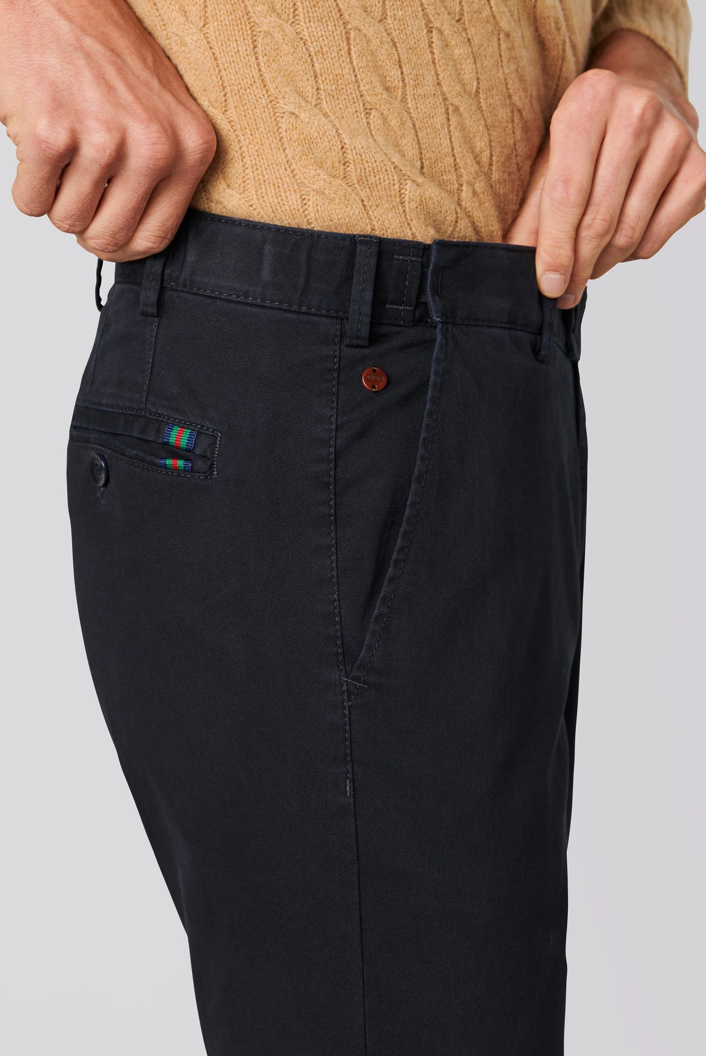 Meyer Smart Casual Expandable Waist Chino Trousers - 316 Tailored fit Oslo Available in 4 shades