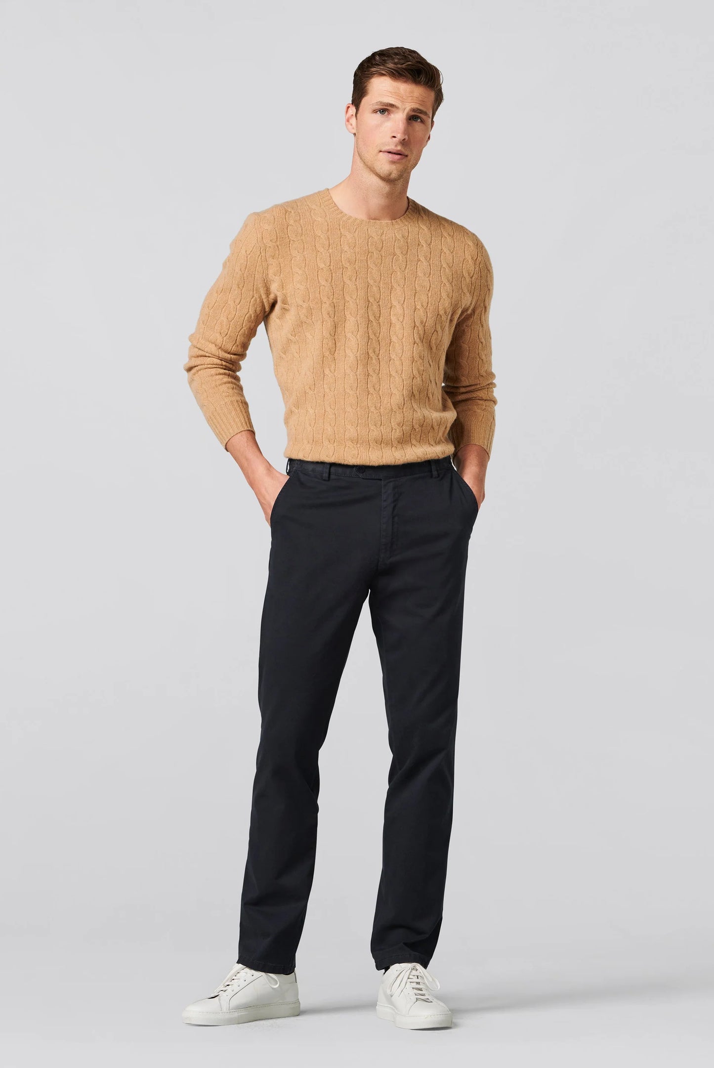 Meyer Smart Casual Expandable Waist Chino Trousers - 316 Tailored fit Oslo Available in 4 shades
