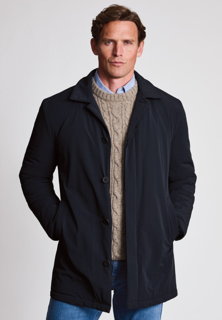 Somerdale Navy Performance Padded Car Coat