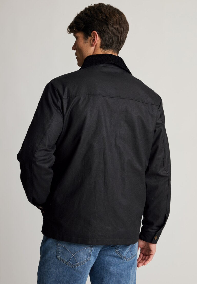Tunstall Black Wax Cotton Jacket