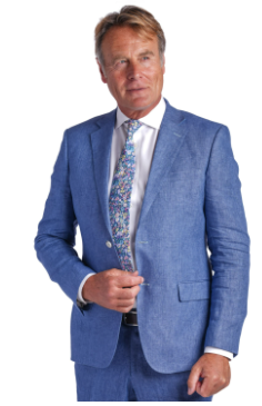 Gurteen Viago Blue Linen Jacket