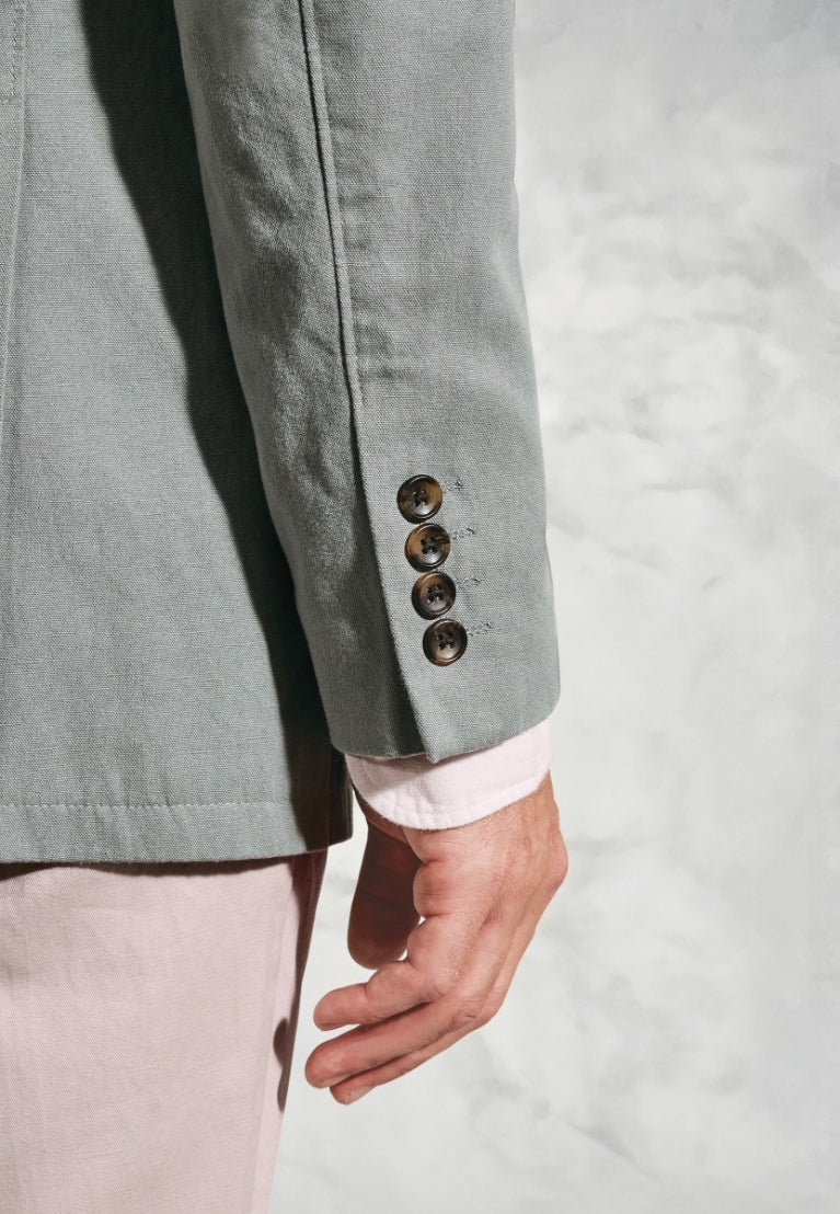 54051  Washed Cotton Linen Jacket;