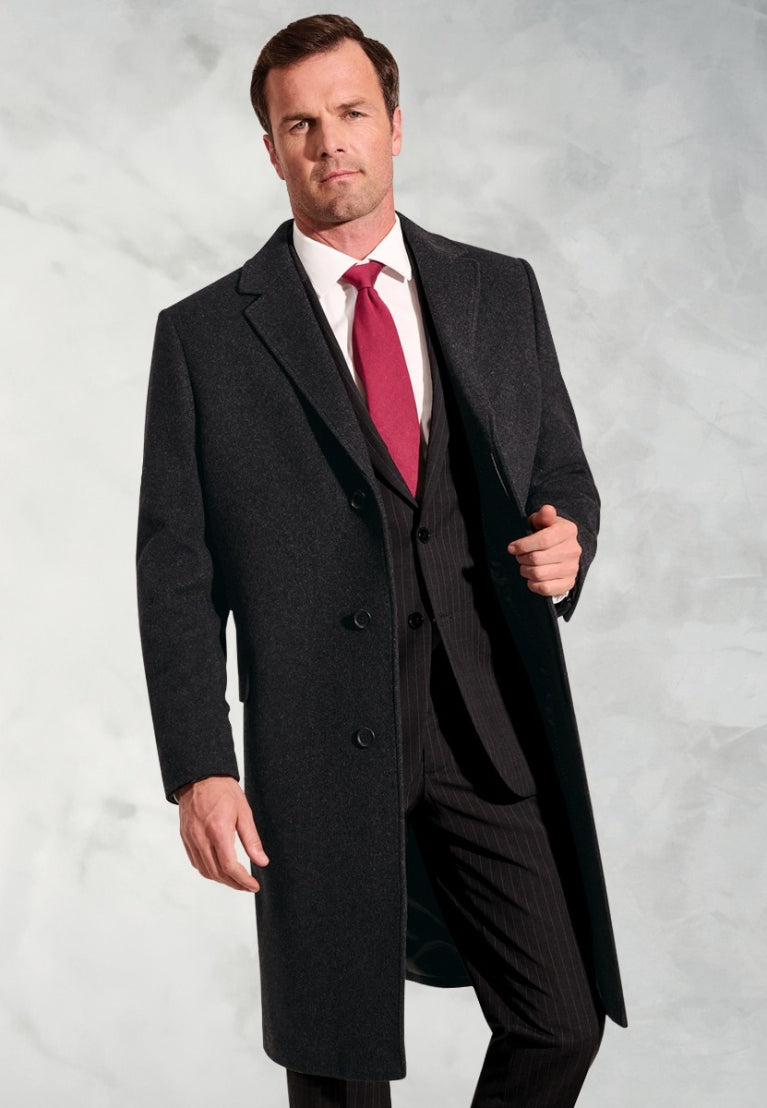 Classic Overcoat | Classic Overcoat Men | Mens Classic Overcoat Wool | Classic Wool Overcoat | Brook Taverner Classic Overcoat