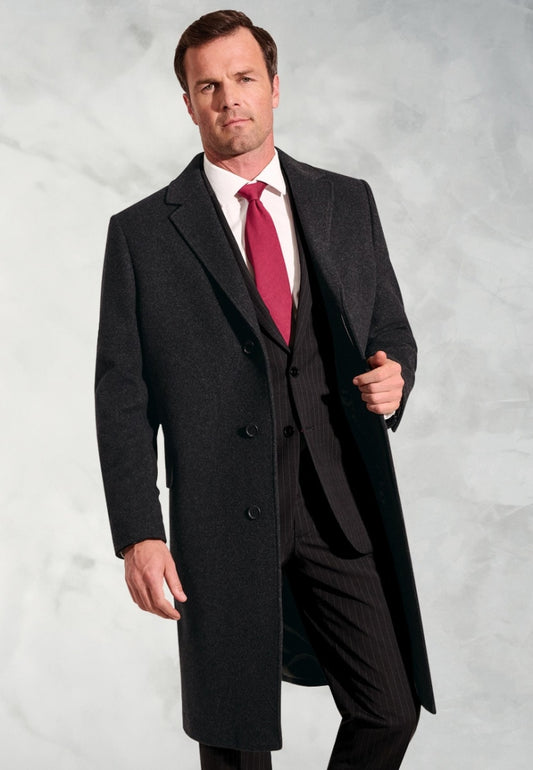 Classic Overcoat | Classic Overcoat Men | Mens Classic Overcoat Wool | Classic Wool Overcoat | Brook Taverner Classic Overcoat