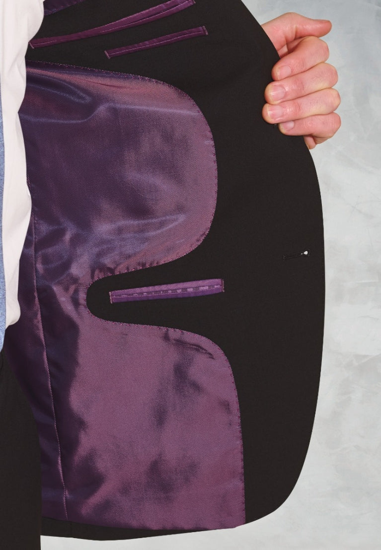 Cassino Black Washable Suit