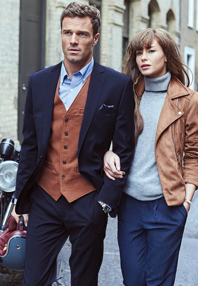 Cassino Mid Blue Washable Suit