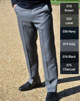 Flannel Trouser | Flannel Trousers For Men | Mens Flannel Trouser UK | Gurteen Stretch Flannel Trouser